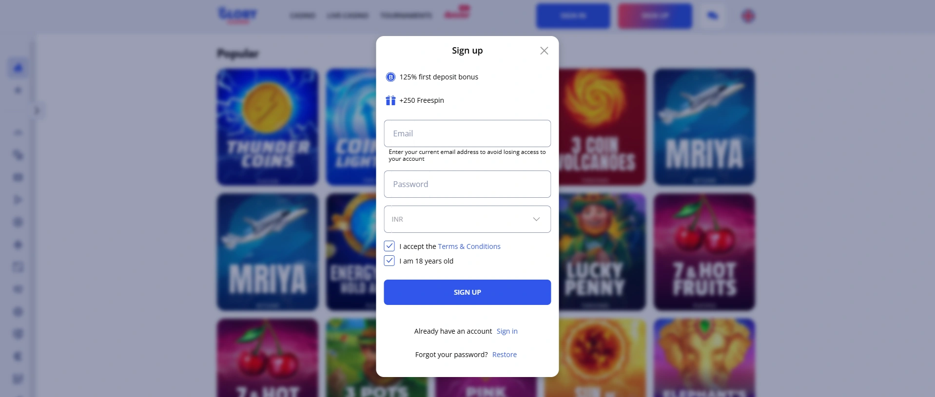 How to easily access your Glory casino profile 